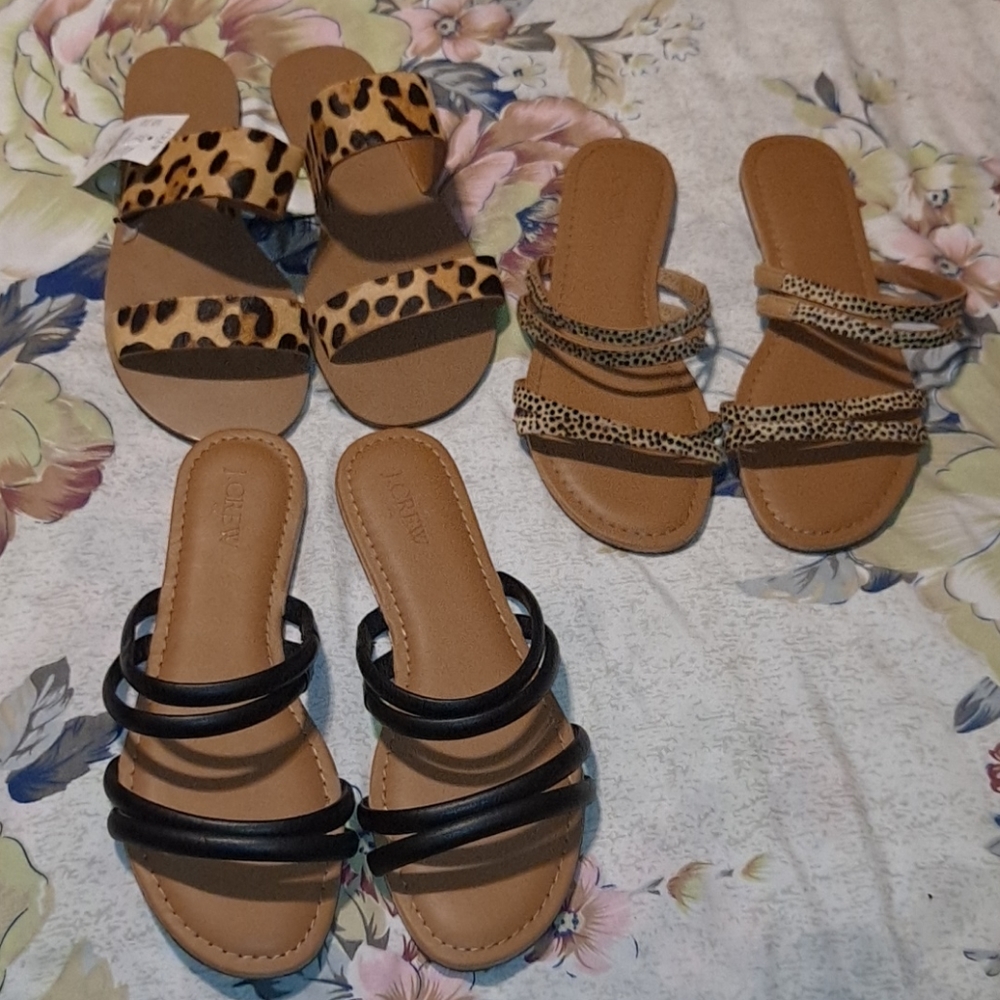 Bundle of 3 pair of J. Crew Sandals